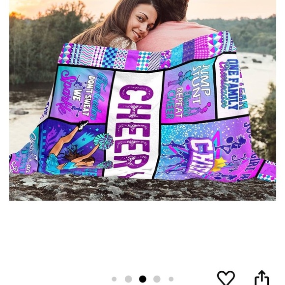 Colorful Cheer Life Blanket 60*50 In - Picture 5 of 6